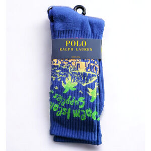 NWT POLO Ralph Lauren Palm Island Print Stretch Woven Socks Men's Size 10-13